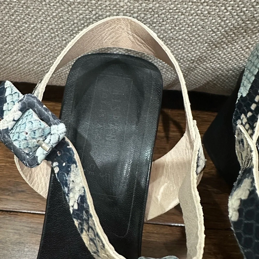 Hispanitas Stylish Snakeskin Patterned Women's Sandals size 38 - Picture 3 of 7